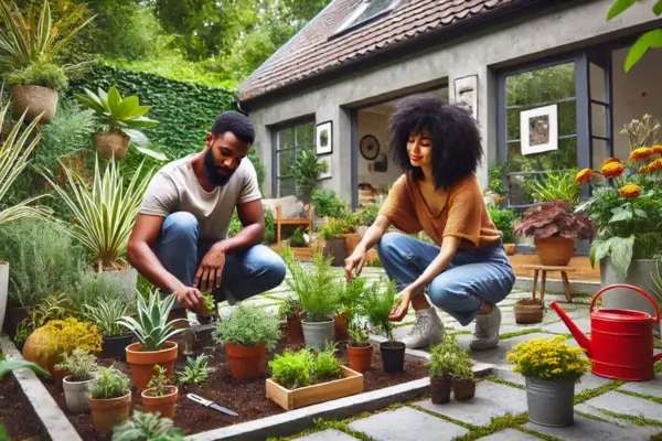 Quintal Sustentável com Plantas de Baixa Manutenção e Adaptação Local